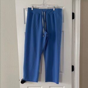 Figs Blue Straight Leg Pants